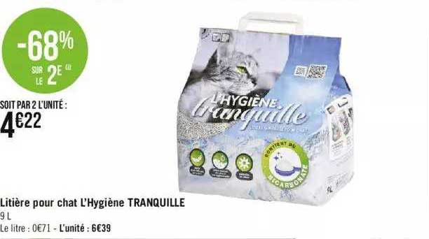 Litière Pour Chat L'hygiène Tranquille