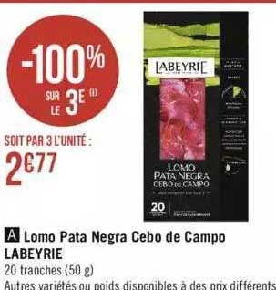 lomo pata negra cebo de campo labeyrie