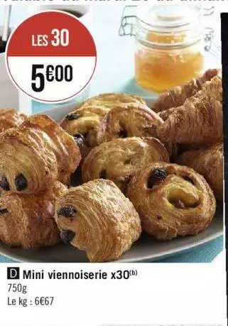 mini viennoiserie x30