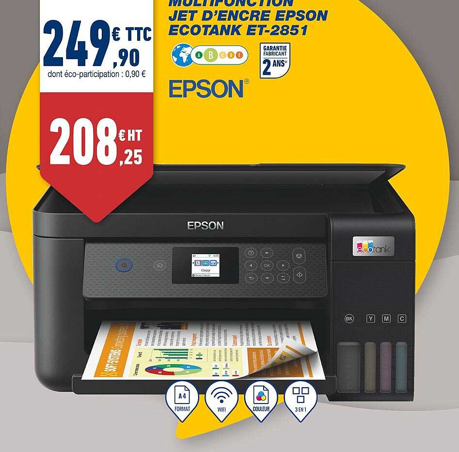 multifonction jet d'encre epson ecotank et-2851