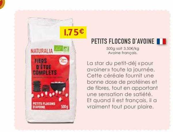 petits flocons d'avoine