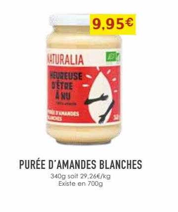 purée d'amandes blanches