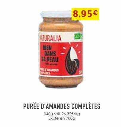 purée d'amandes complètes