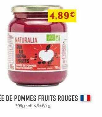 Purée De Pommes Fruits Rouges