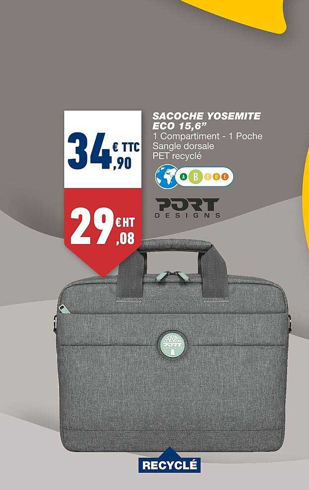 sacoche yosemite eco 15,6" port designs