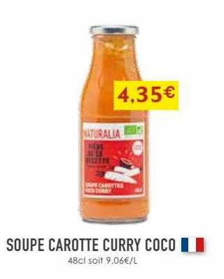 Soupe Carotte Curry Coco