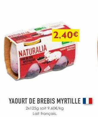 Yaourt De Brebis Myrtille
