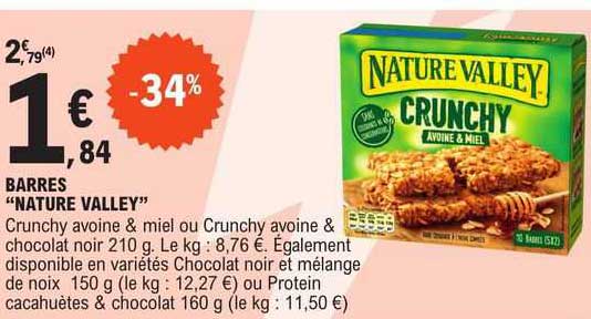 barres "nature valley"