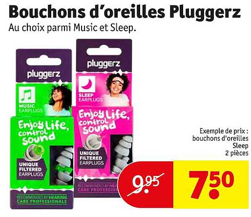 bouchons d'oreilles pluggerz