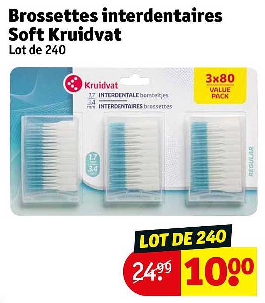 brossettes interdentaires soft kruidvat