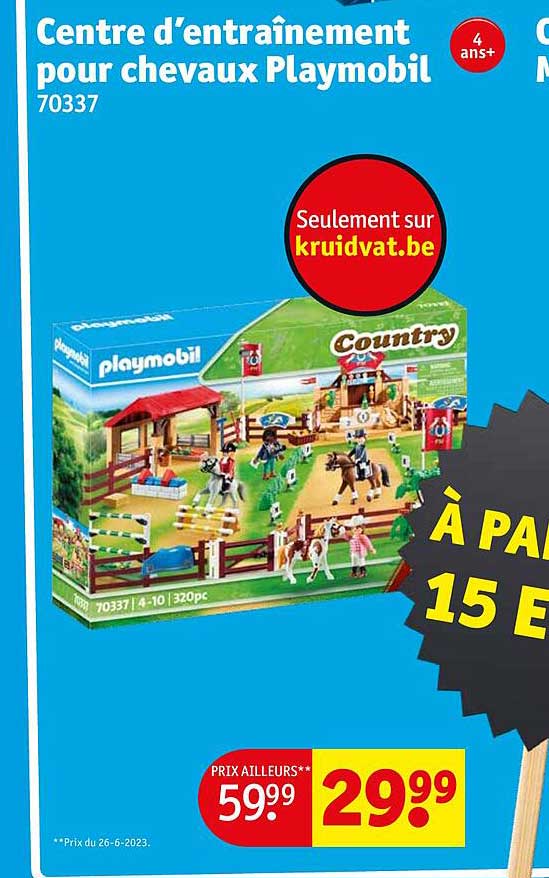 centre d'entraînement pour chevaux playmobil