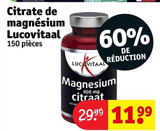 citrate de magnésium lucovitaal
