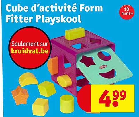 cube d'activité form fitter playskool