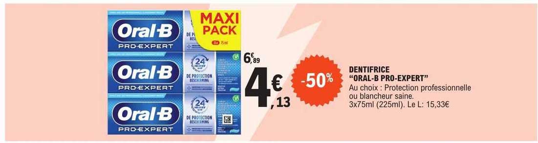 dentifrice "oral-b pro-expert"