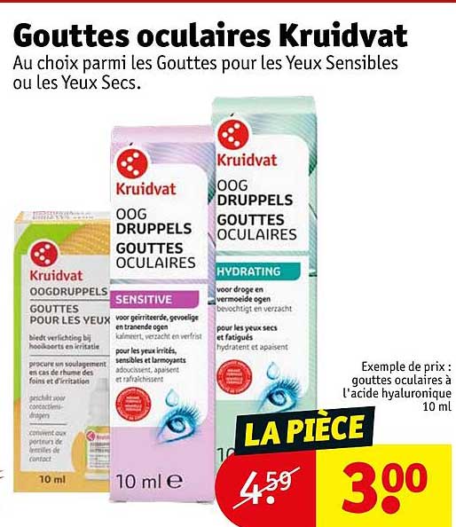 gouttes oculaires kruidvat