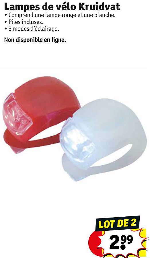 lampes de vélo kruidvat