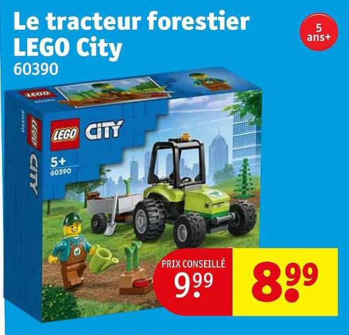 le tracteur forestier lego city