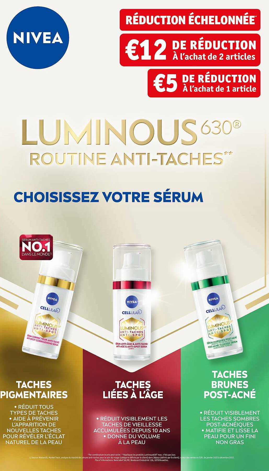 nivea luminous 630° routine anti-taches