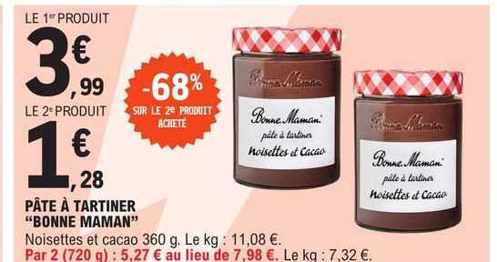 pâte à tartiner "bonne maman"