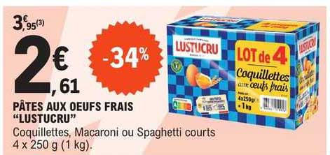 Pâtes Aux œufs Frais "lustucru"