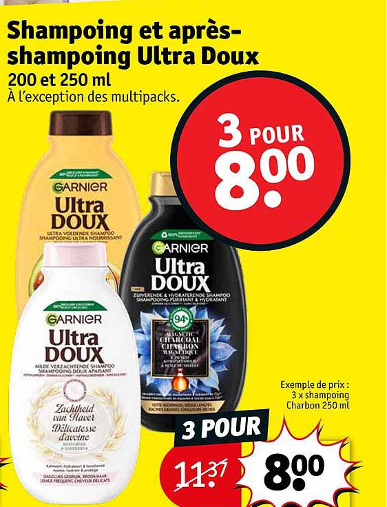 shampoing et après-shampoing ultra doux