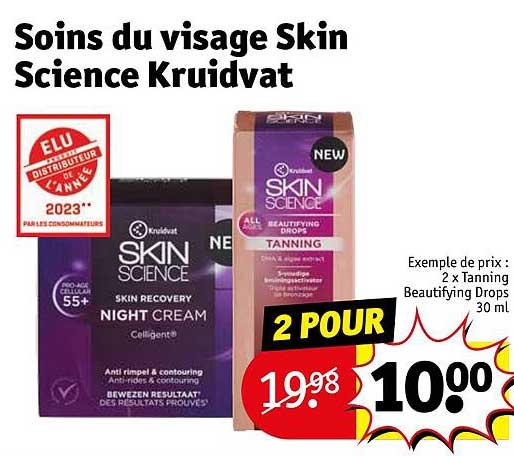 soins du visage skin science kruidvat