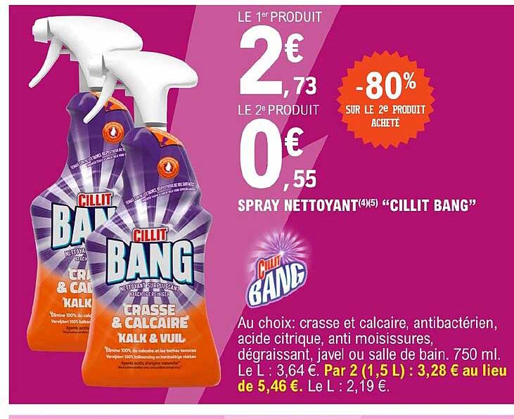 spray nettoyant "cillit bang"