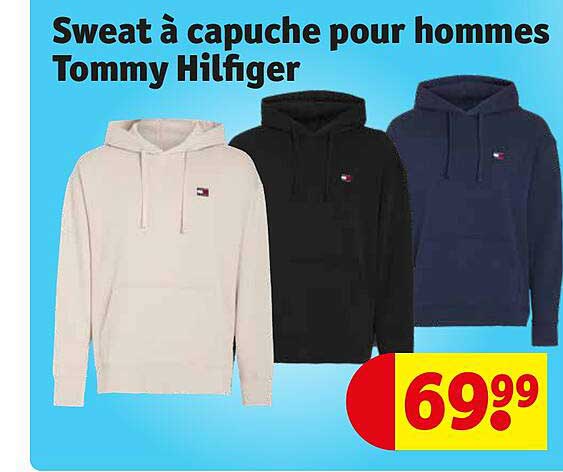 sweat à capuche pour hommes tommy hilfiger