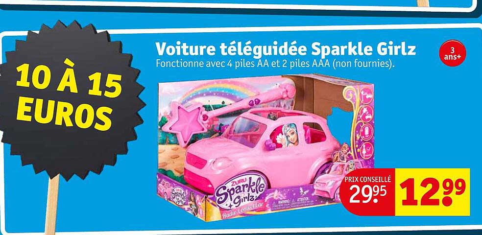 voiture téléguidée sparkle girlz