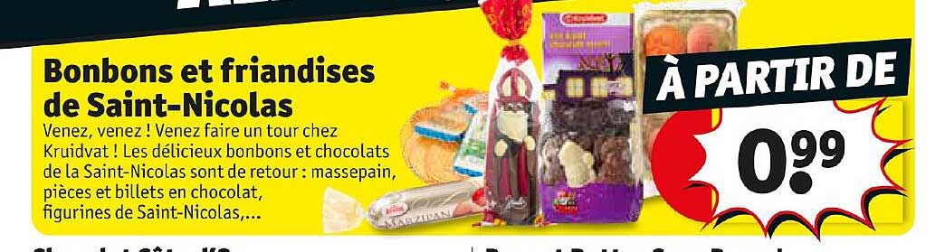 bonbons et friandises de saint-nicolas