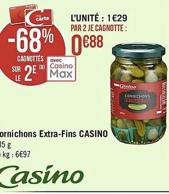 cornichons extra-fins casino
