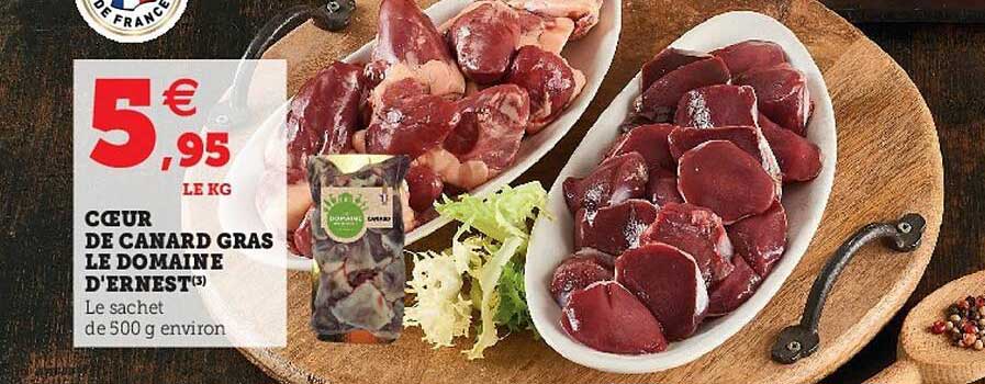 cœur de canard gras le domaine d'ernest