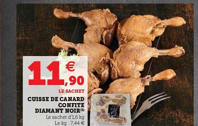 cuisse de canard confite diamant noir