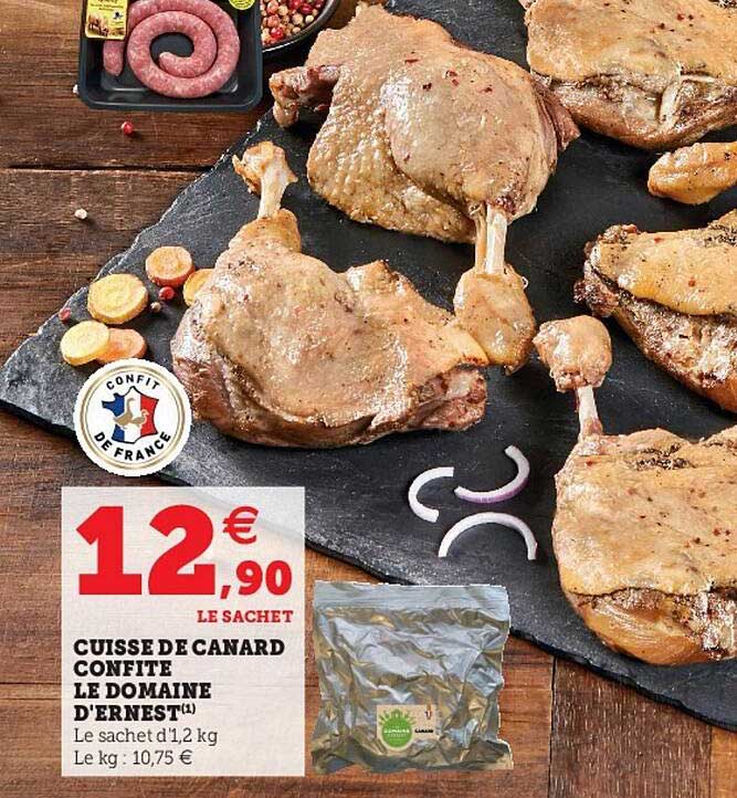 cuisse de canard confite le domaine d'ernest