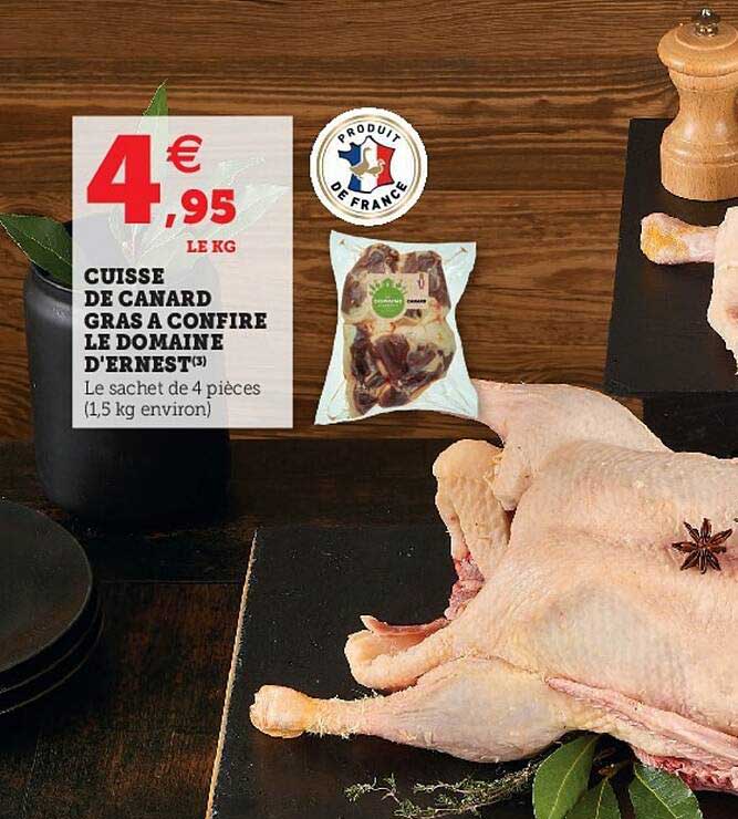 cuisse de canard gras à confire le domaine d'ernest