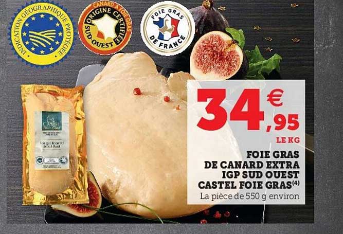 Foie Gras De Canard Extra Igp Sud Ouest Castel Foie Gras