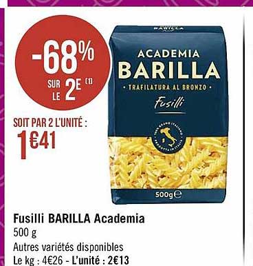 Fusilli Barilla Academia