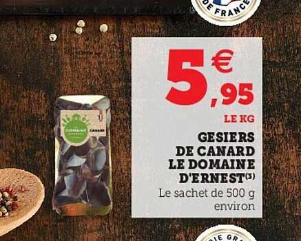 gésiers de canard le domaine d'ernest