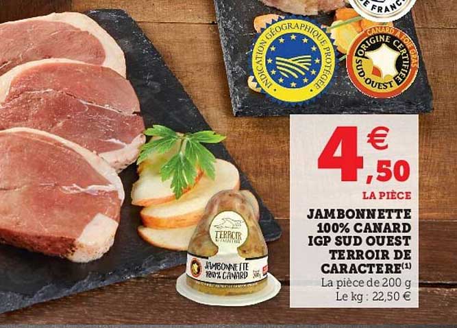 jambonnette 100% canard igp sud ouest terroir de caractère