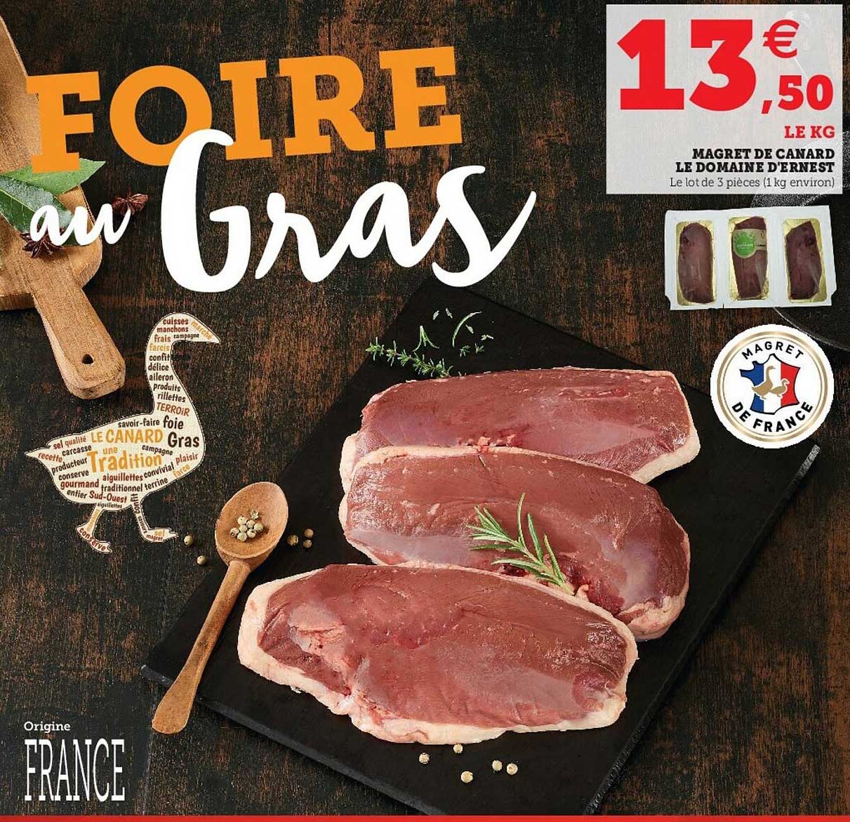 magret de canard le domaine d'ernest