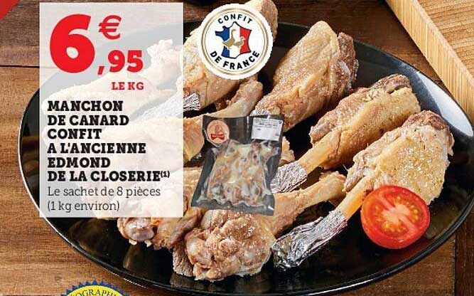 manchon de canard confit à l'ancienne edmond de la closerie
