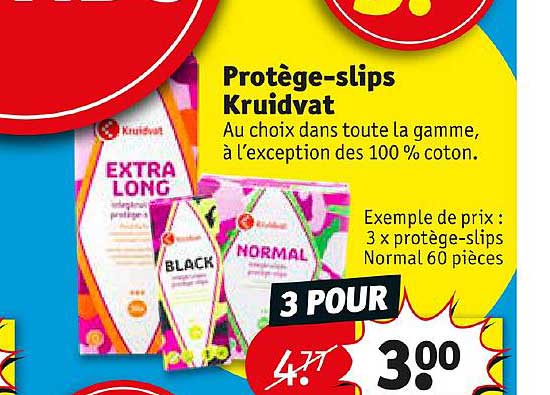 protège-slips kruidvat
