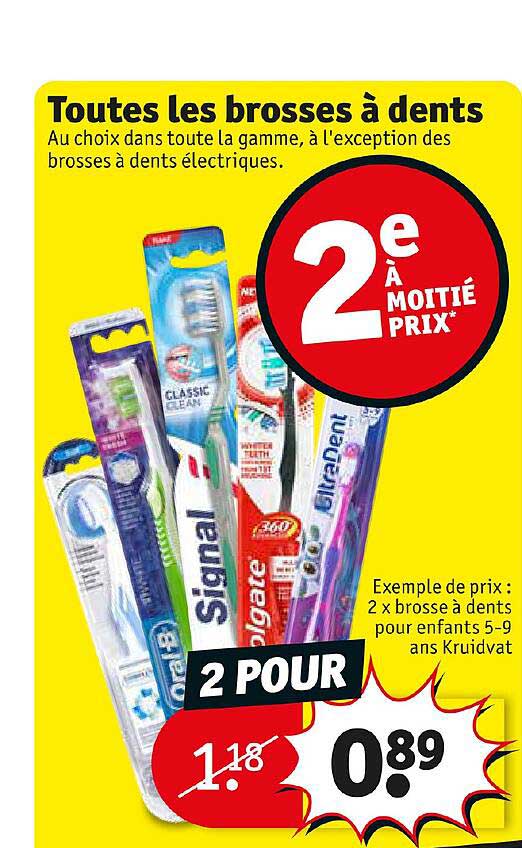 toutes les brosses à dents