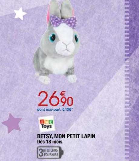 betsy, mon petit lapin tmc toys