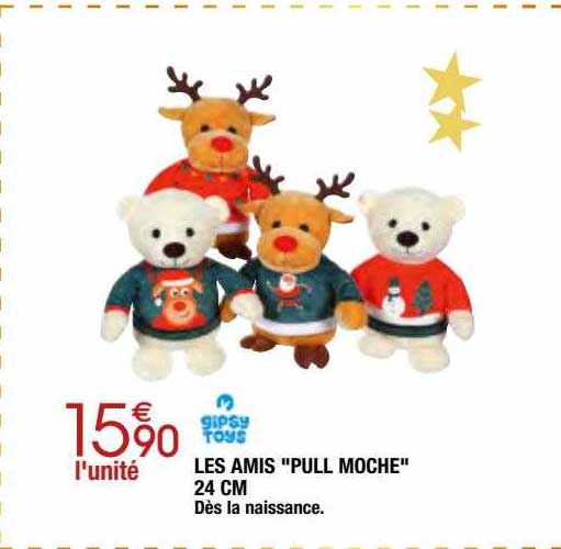 les amis "pull moche" 24 cm gipsy toys