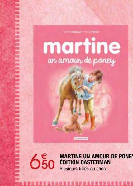 martine un amour de poney édition casterman