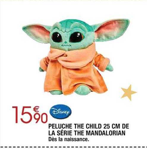 peluche the child 25 cm de la série the mandalorian disney