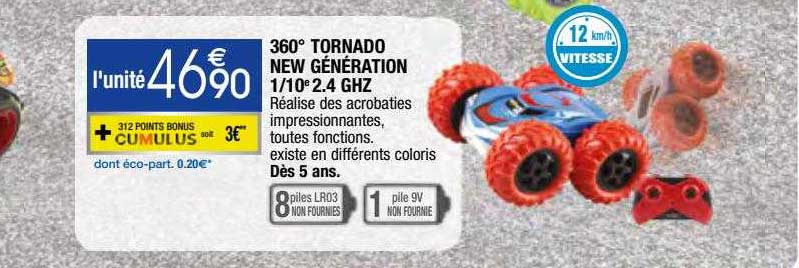 360° tornado new génération 1-10° 2.4 ghz