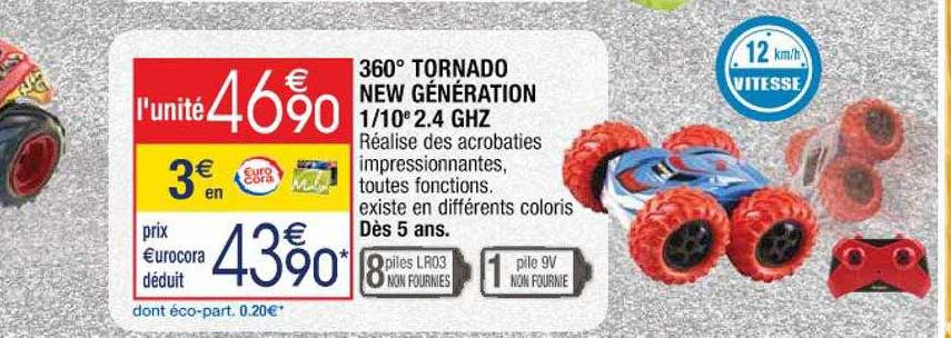 360° tornado new génération 1-10e 2.4 ghz