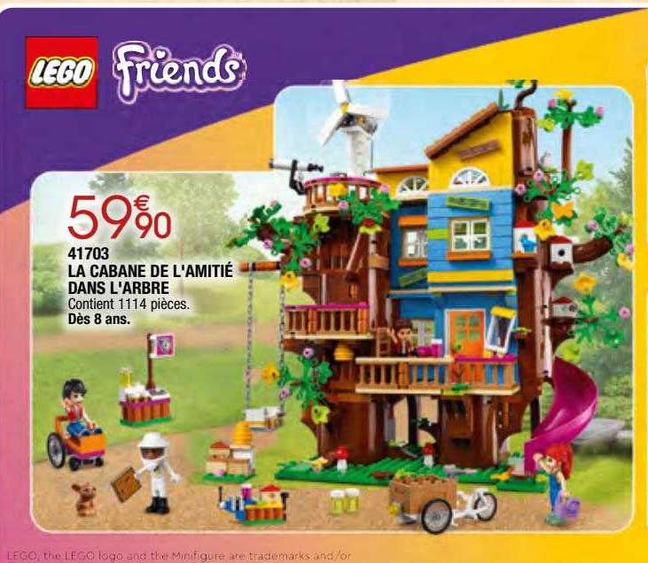 41703 la cabane de l'amitié dans l'arbre lego friends